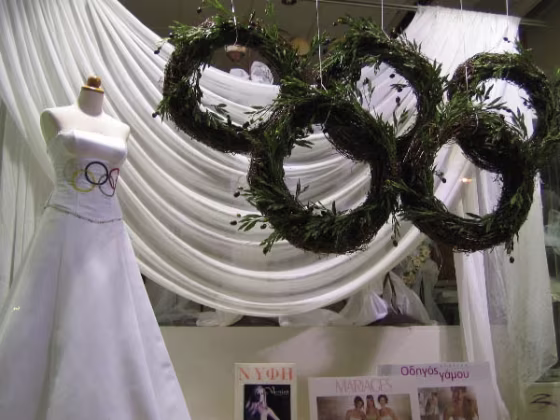 Olympic wedding dress